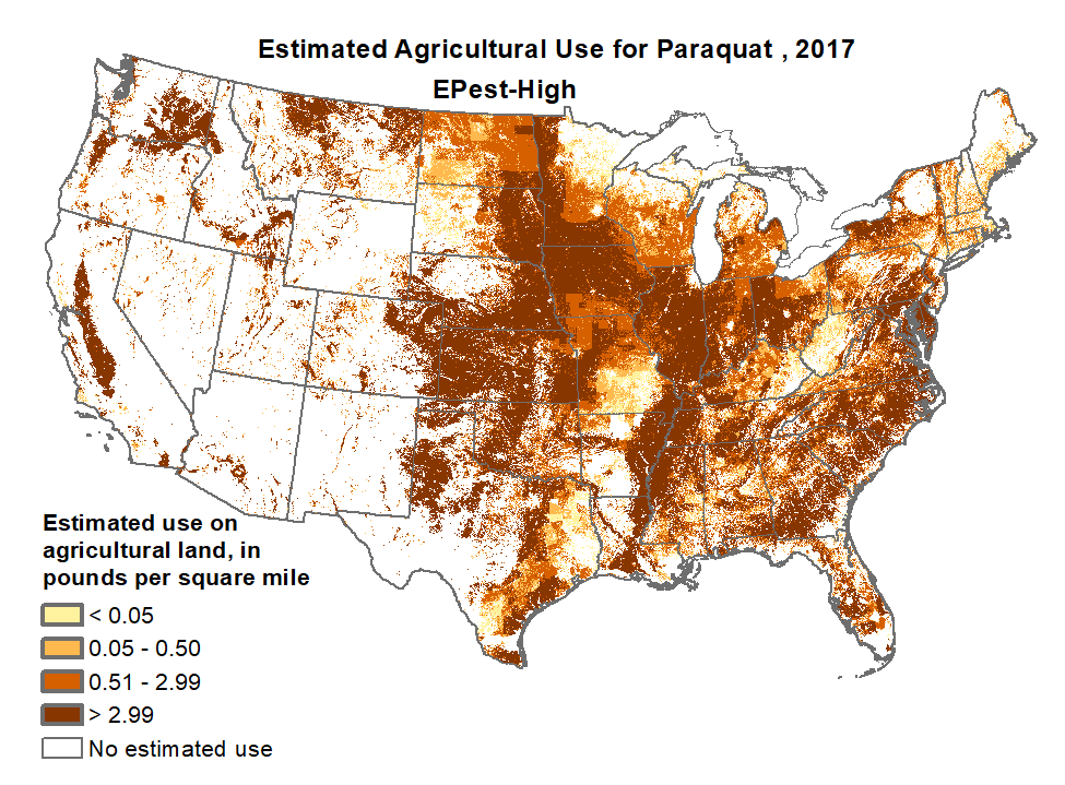 Paraquat Use in the U.S.-2017